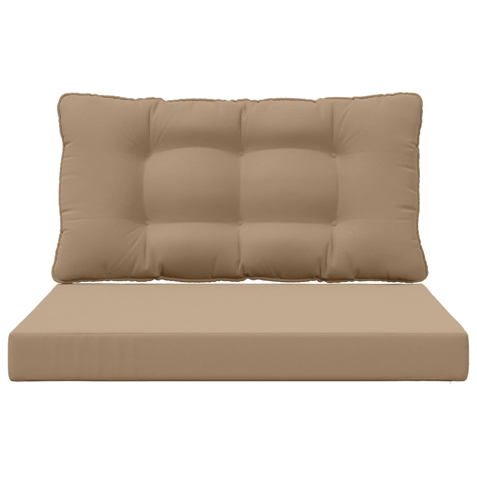 Buiten bankkussen 2 pcs Taupe Polyester