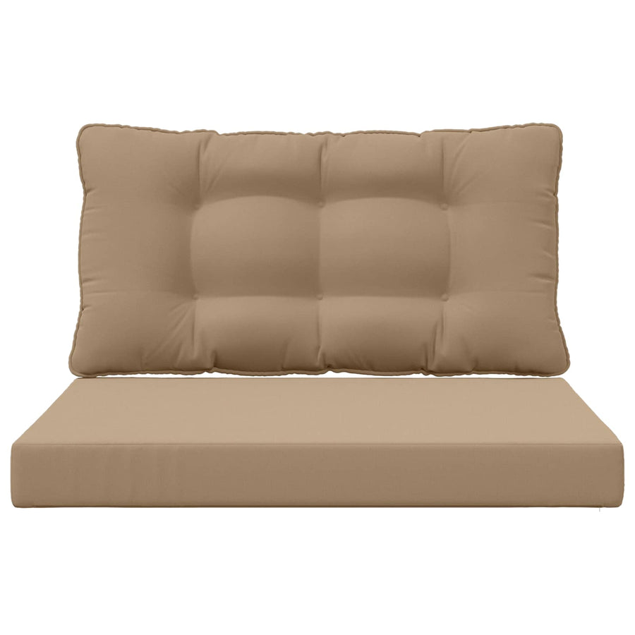 Buiten bankkussen 2 pcs Taupe Polyester