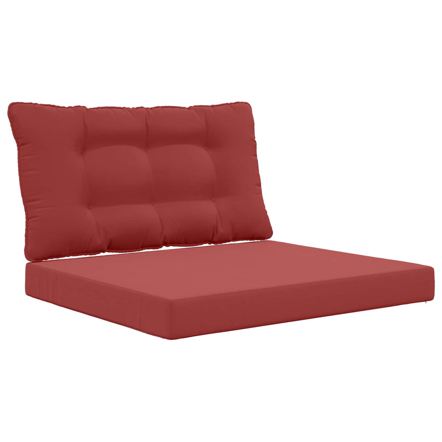 Buiten bankkussen 2 pcs Wijnrood Polyester