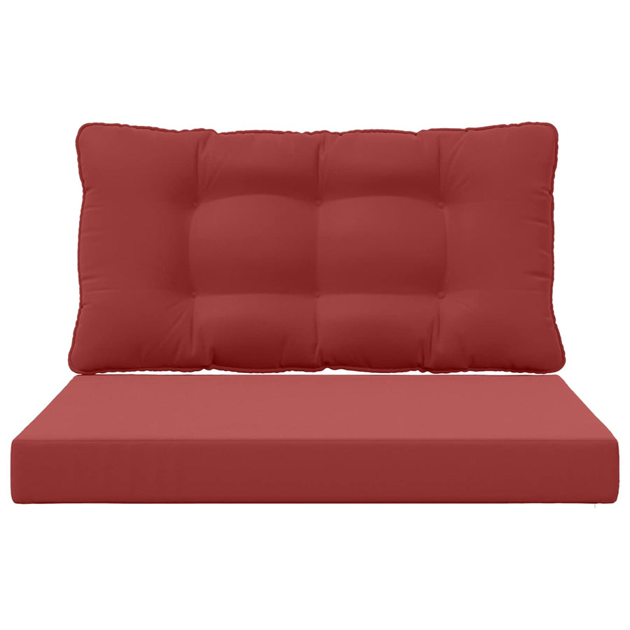 Buiten bankkussen 2 pcs Wijnrood Polyester
