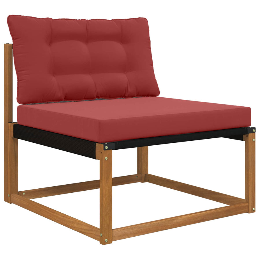 Buiten bankkussen 2 pcs Wijnrood Polyester