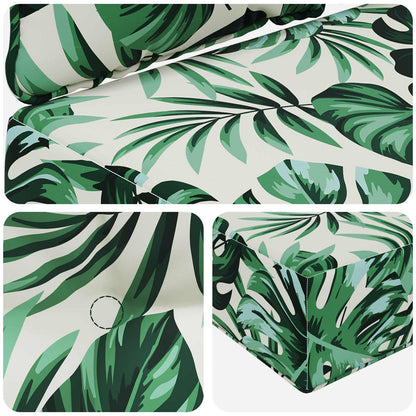 Buiten bankkussen 2 pcs Bladpatroon Polyester