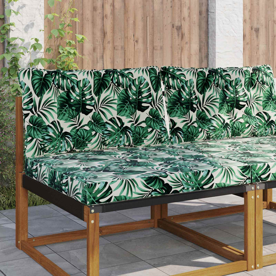 Buiten bankkussen 2 pcs Bladpatroon Polyester
