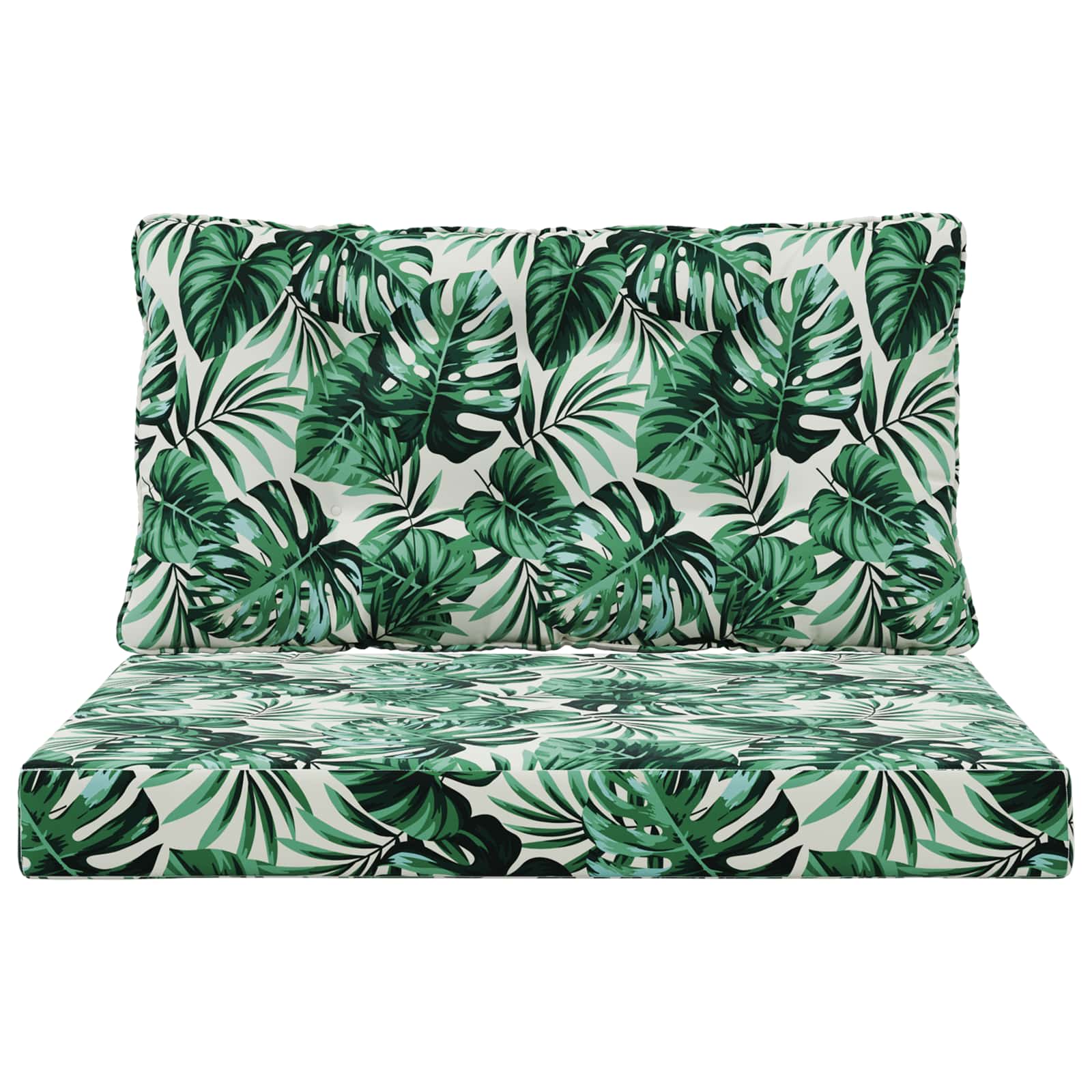 Buiten bankkussen 2 pcs Bladpatroon Polyester