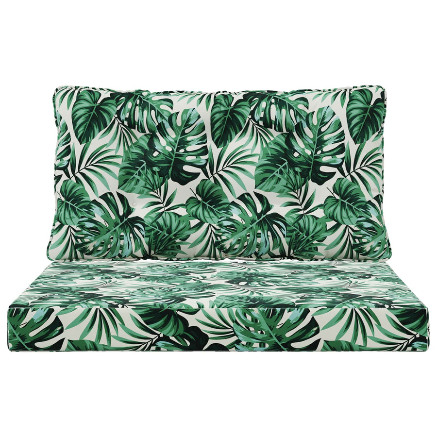 Buiten bankkussen 2 pcs Bladpatroon Polyester