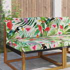Bankkussenset 2-delig kleurrijk polyester 80x68x8cm 80x43x10cm