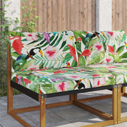 Bankkussenset 2-delig kleurrijk polyester 80x68x8cm 80x43x10cm