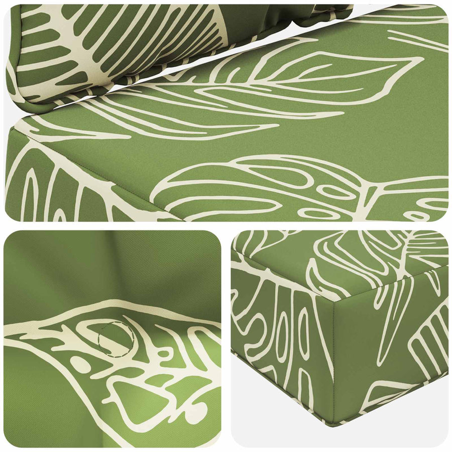 Buiten bankkussen 2 pcs Bladontwerp Polyester