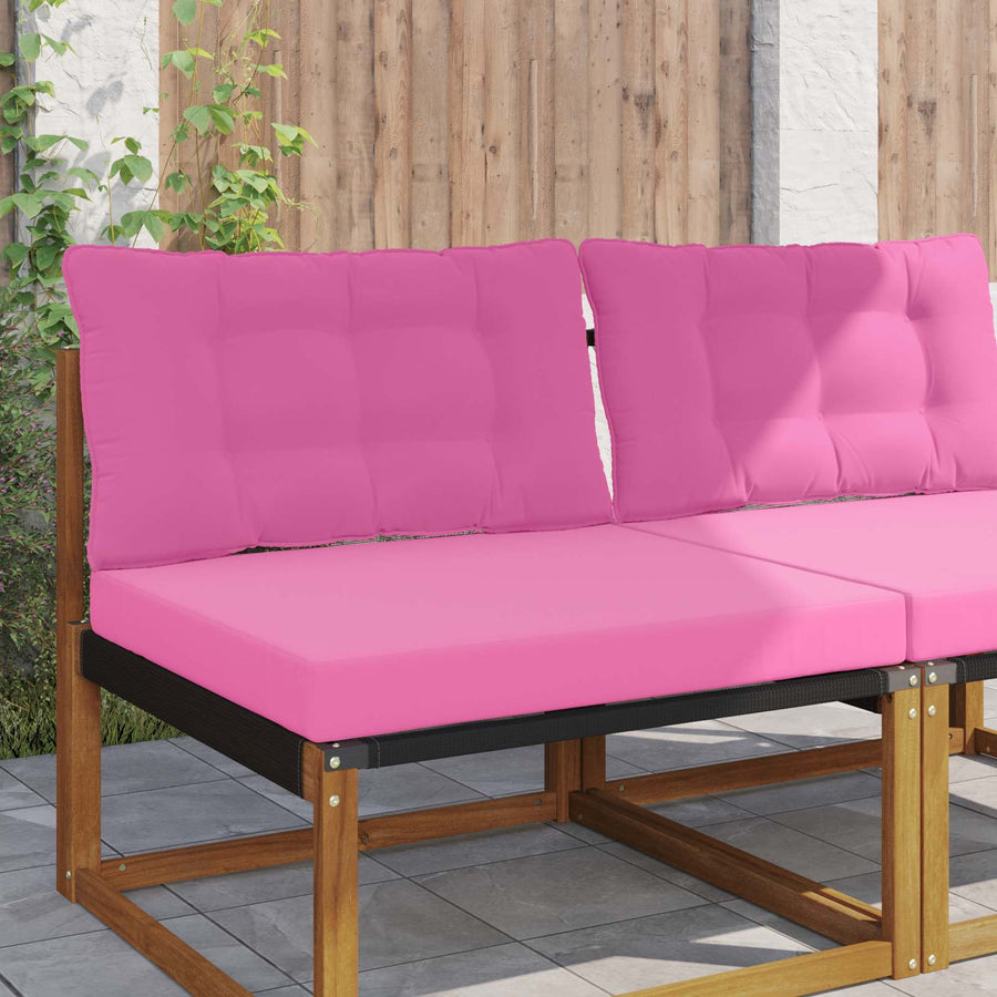 Buiten bankkussen 2 pcs Roze Polyester