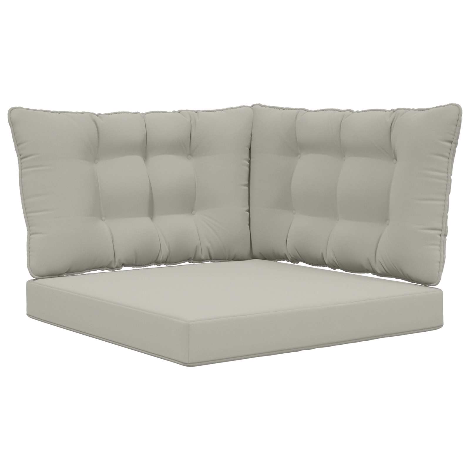 Buiten bankkussen 3 pcs Grijs Polyester