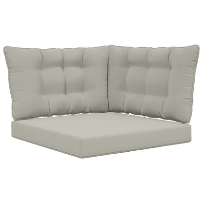 Buiten bankkussen 3 pcs Grijs Polyester