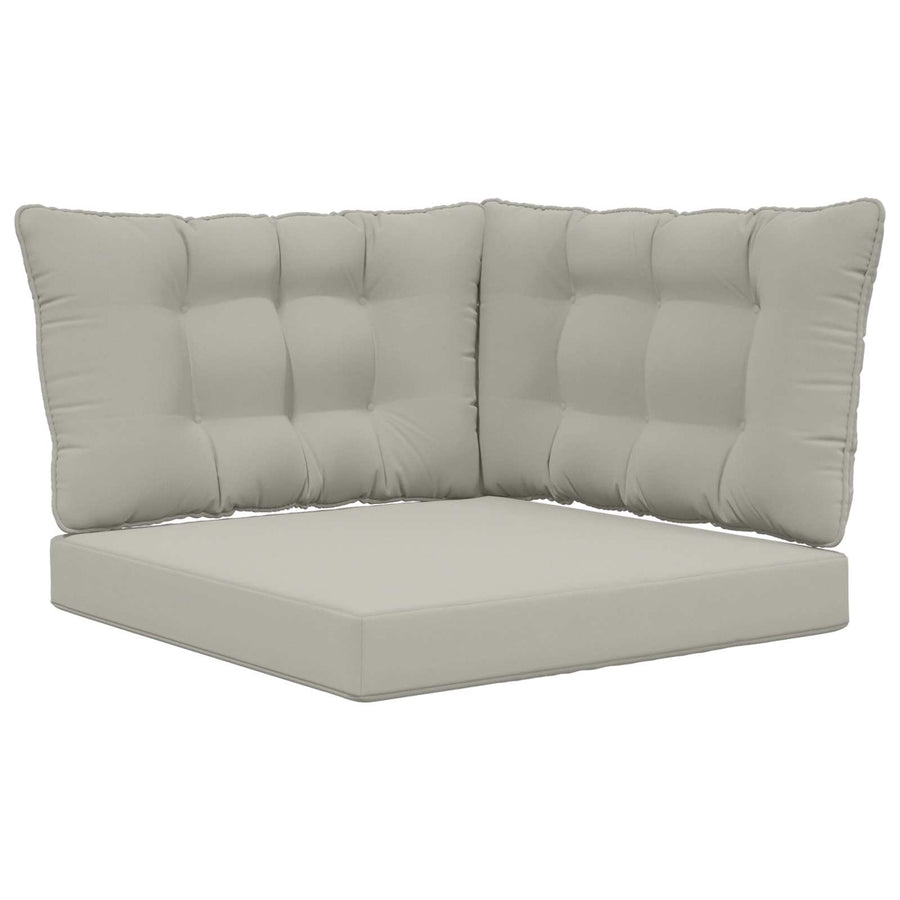 Buiten bankkussen 3 pcs Grijs Polyester