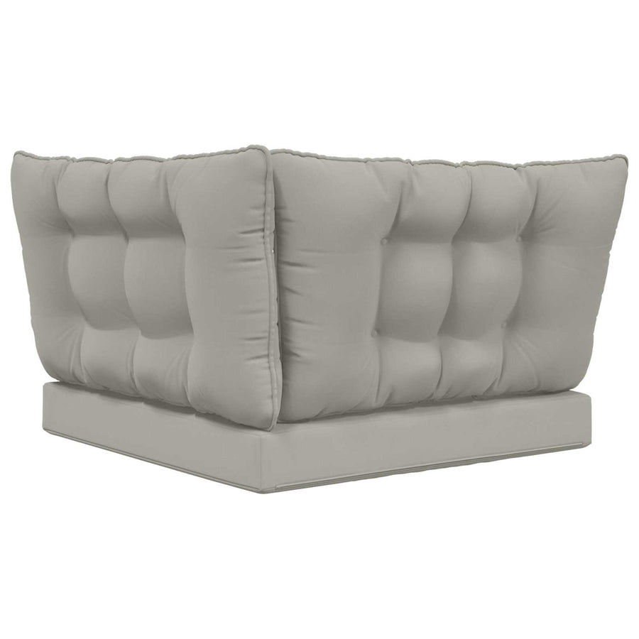 Buiten bankkussen 3 pcs Grijs Polyester