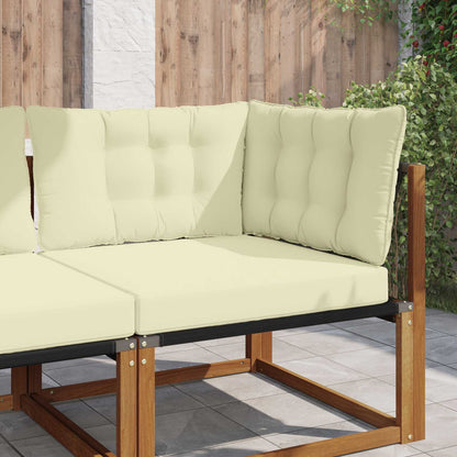 Buiten bankkussen 3 pcs Crème Polyester