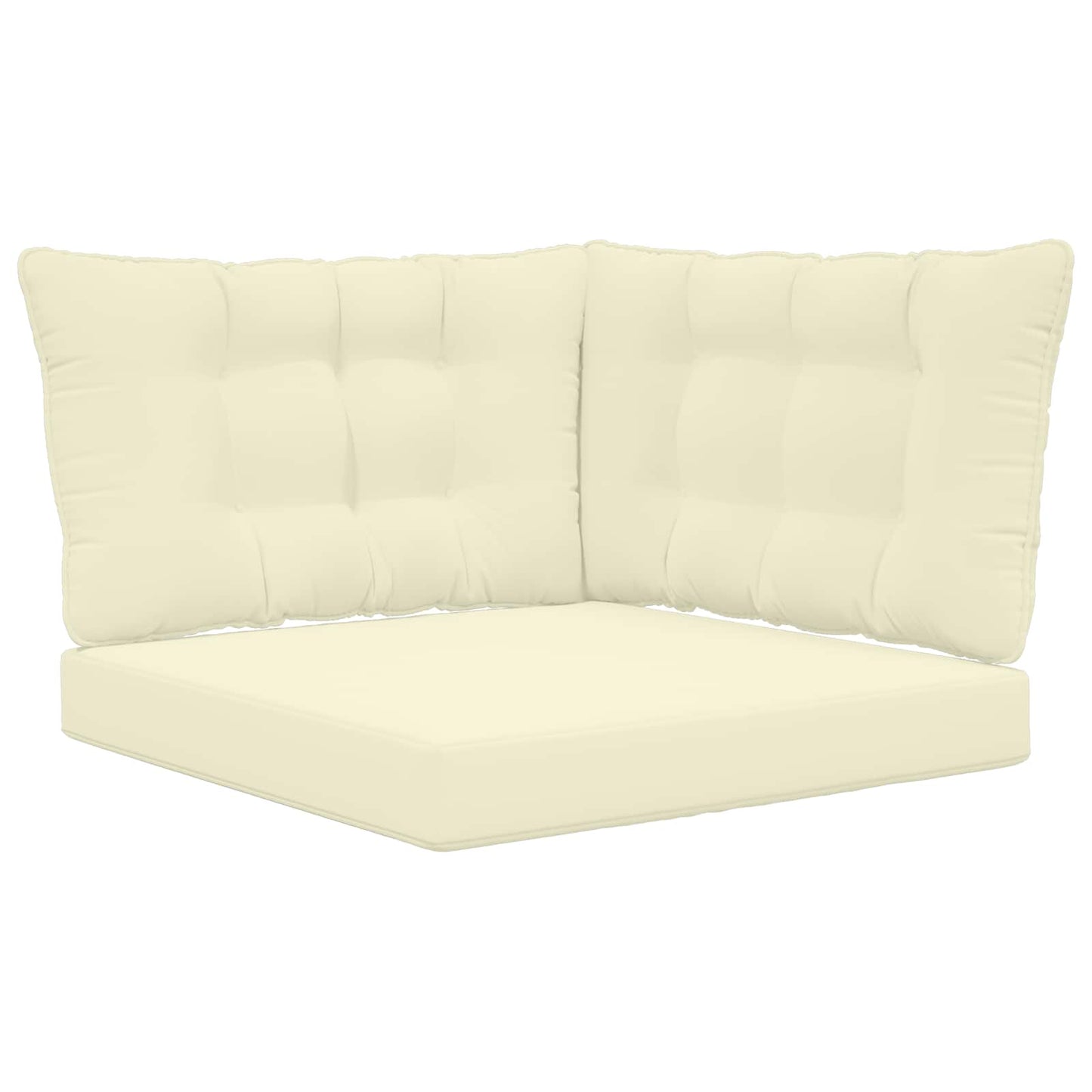 Buiten bankkussen 3 pcs Crème Polyester