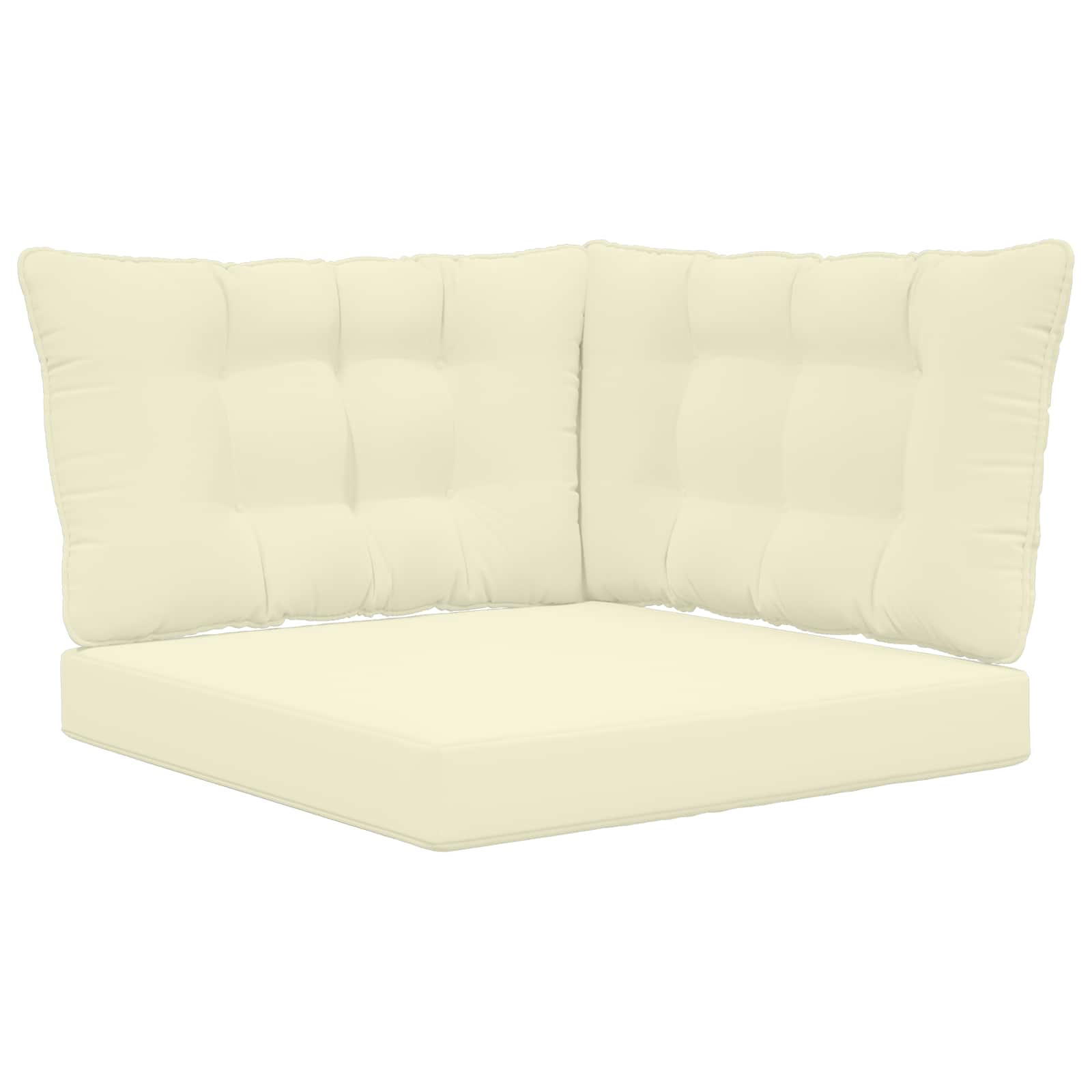 Buiten bankkussen 3 pcs Crème Polyester