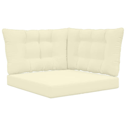 Buiten bankkussen 3 pcs Crème Polyester