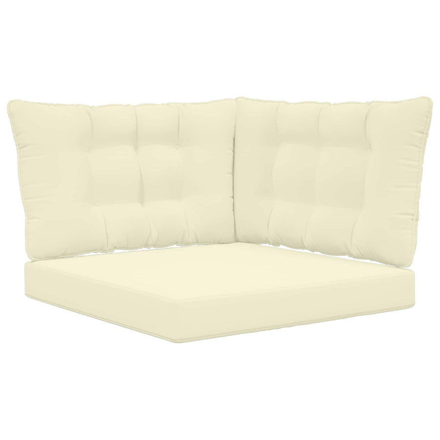 Buiten bankkussen 3 pcs Crème Polyester