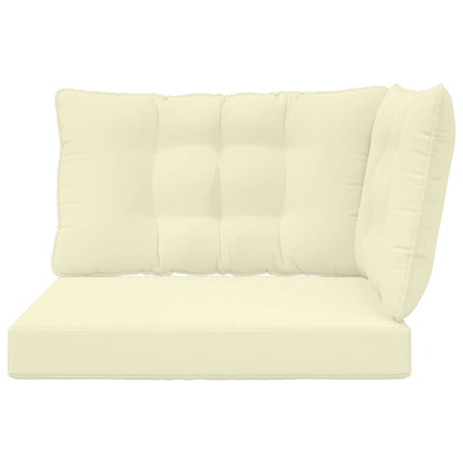 Buiten bankkussen 3 pcs Crème Polyester