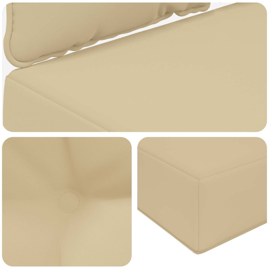 Buiten bankkussen 3 pcs Beige Polyester