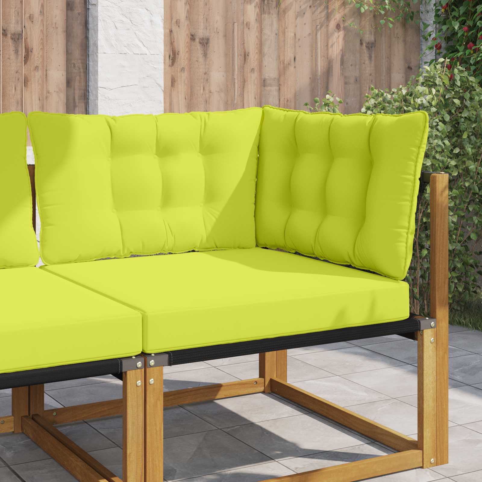 Buiten bankkussen 3 pcs Groen Polyester