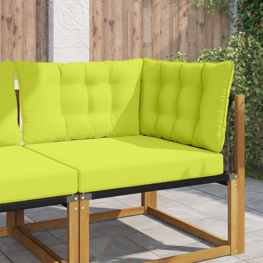 Buiten bankkussen 3 pcs Groen Polyester