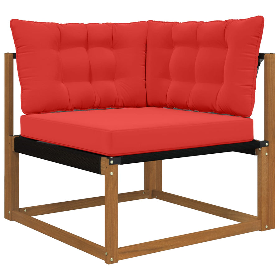 Buiten bankkussen 3 pcs Rood Polyester