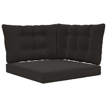 Buiten bankkussen 3 pcs Zwart Polyester