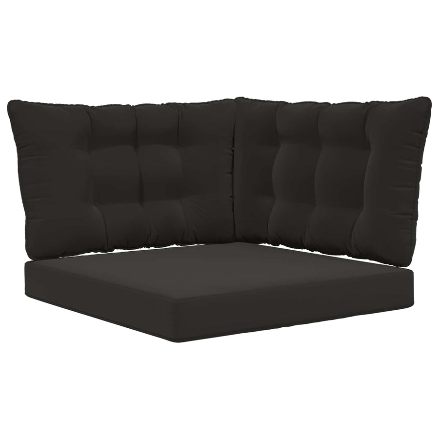 Buiten bankkussen 3 pcs Zwart Polyester