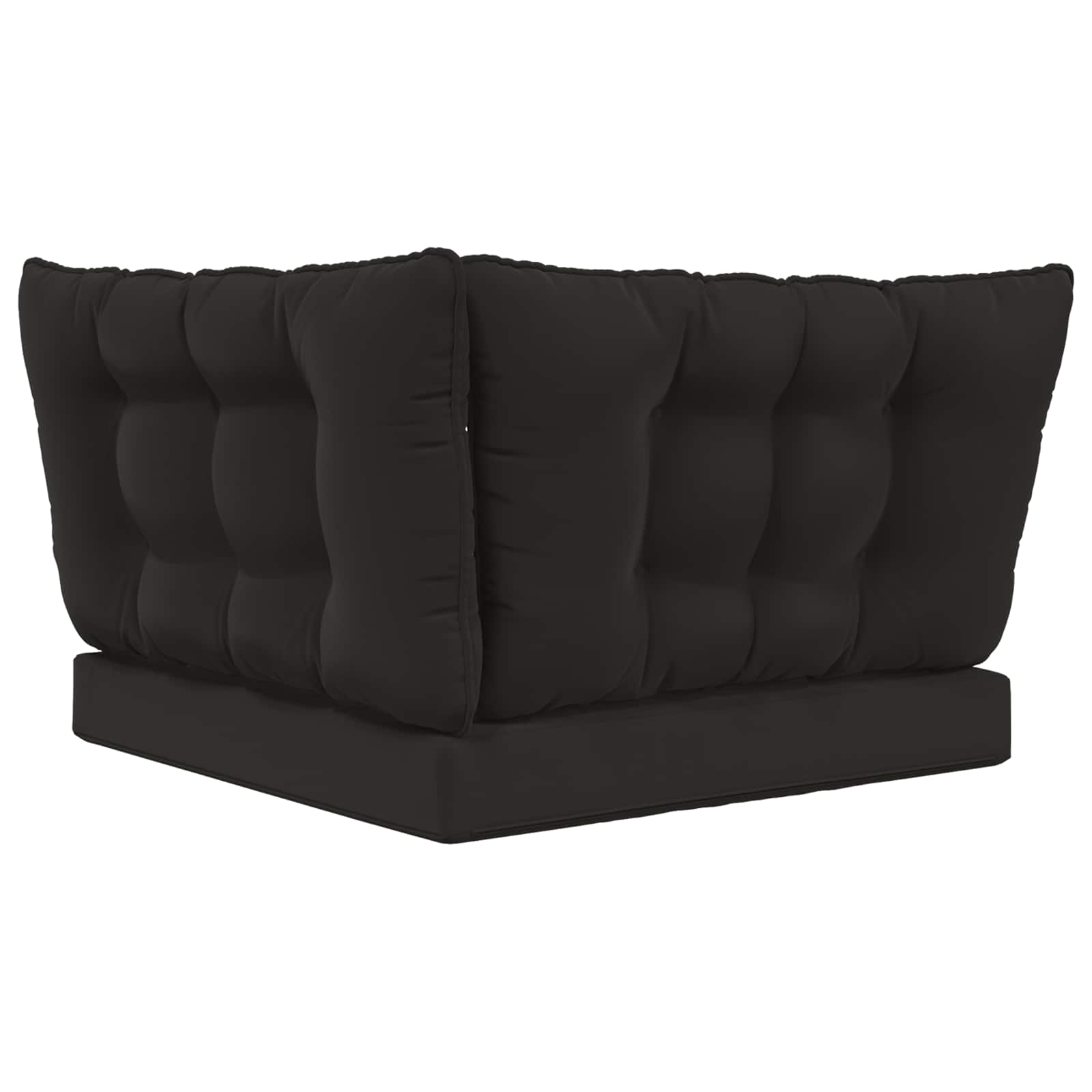 Buiten bankkussen 3 pcs Zwart Polyester