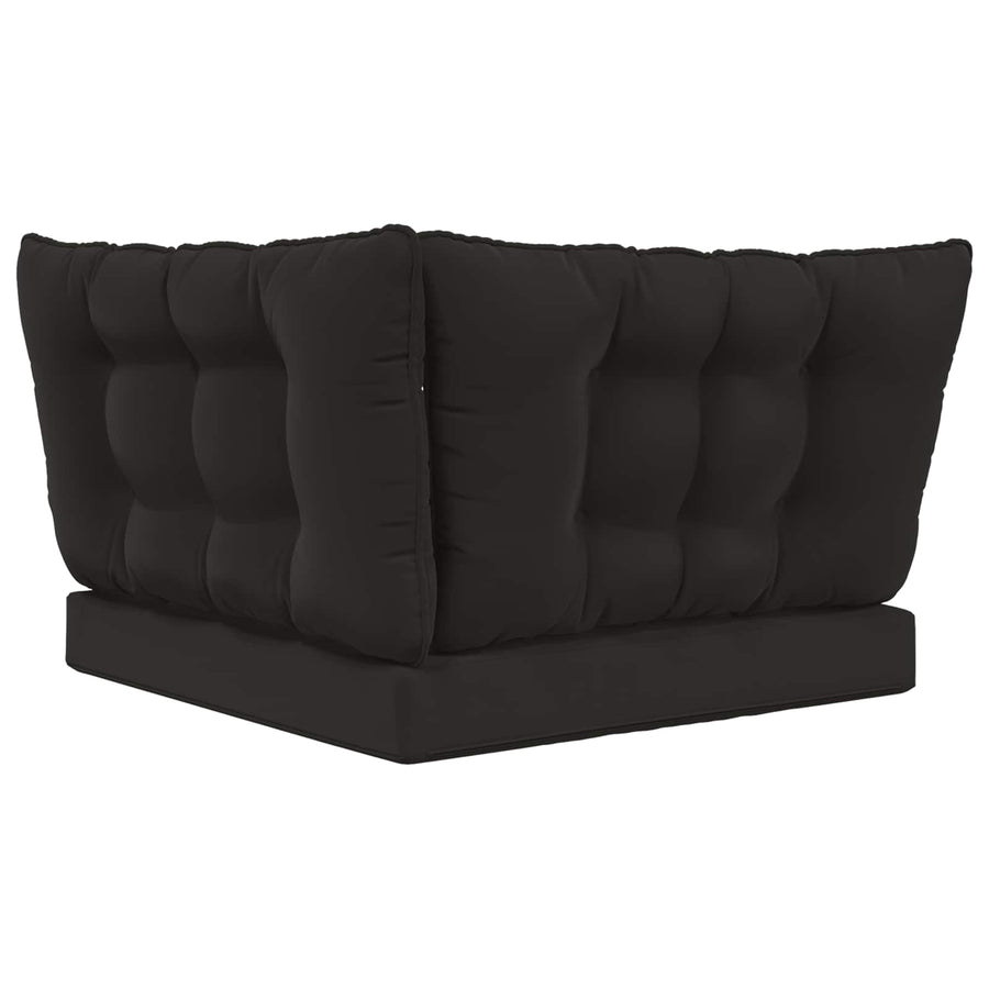 Buiten bankkussen 3 pcs Zwart Polyester