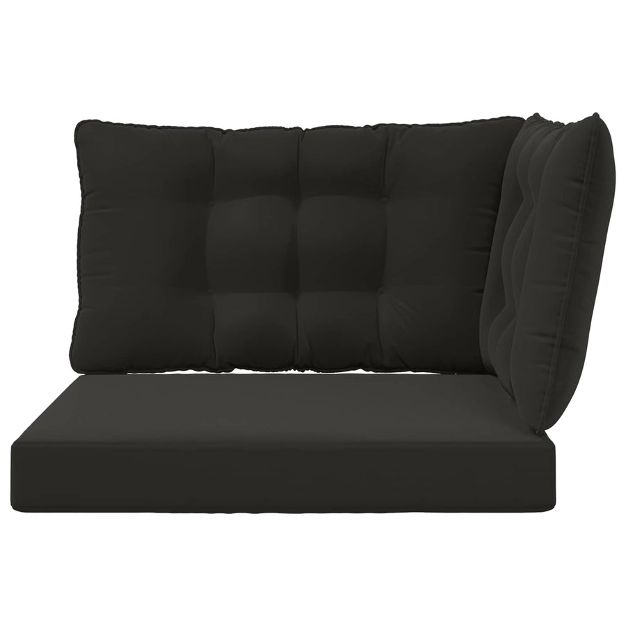 Buiten bankkussen 3 pcs Zwart Polyester