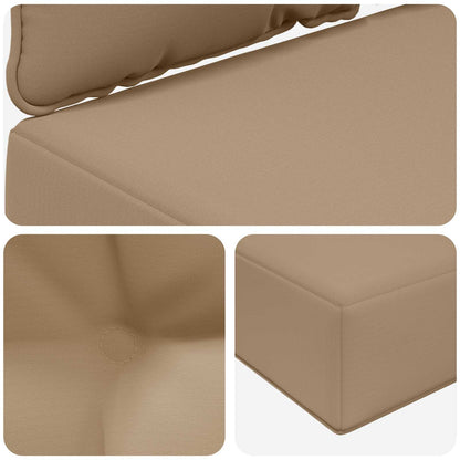 Buiten bankkussen 3 pcs Taupe Polyester