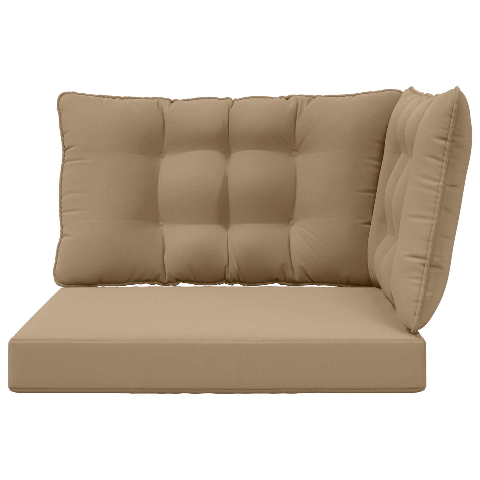 Buiten bankkussen 3 pcs Taupe Polyester