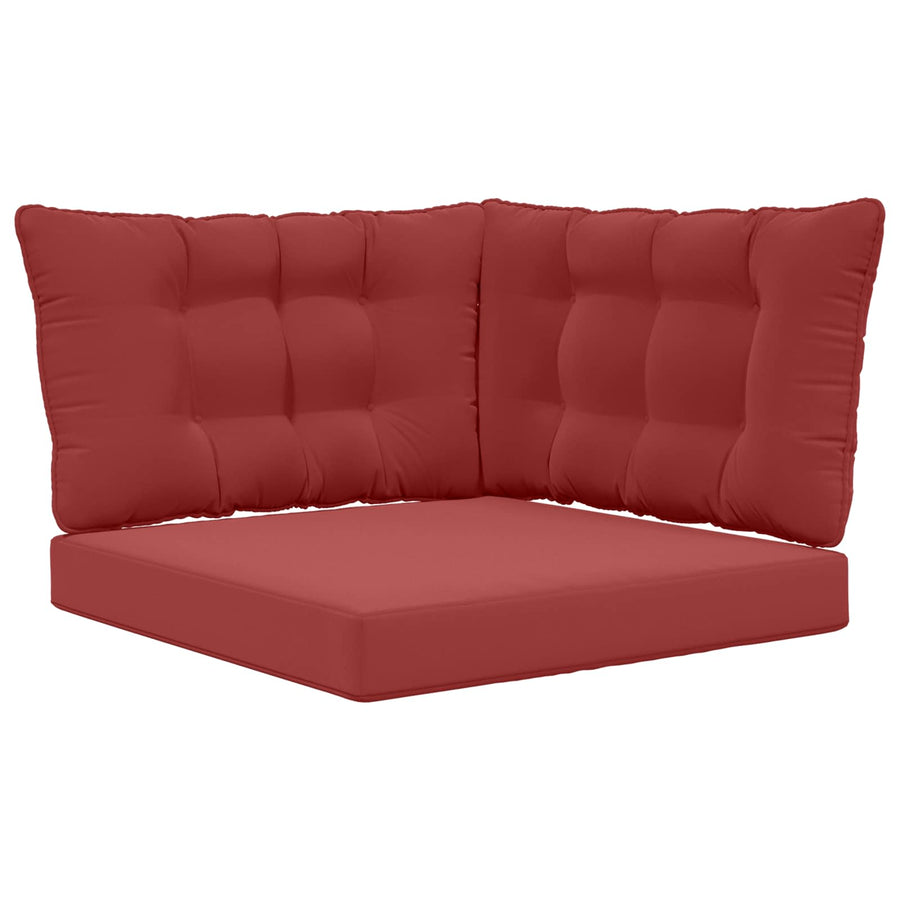 Buiten bankkussen 3 pcs Wijnrood Polyester