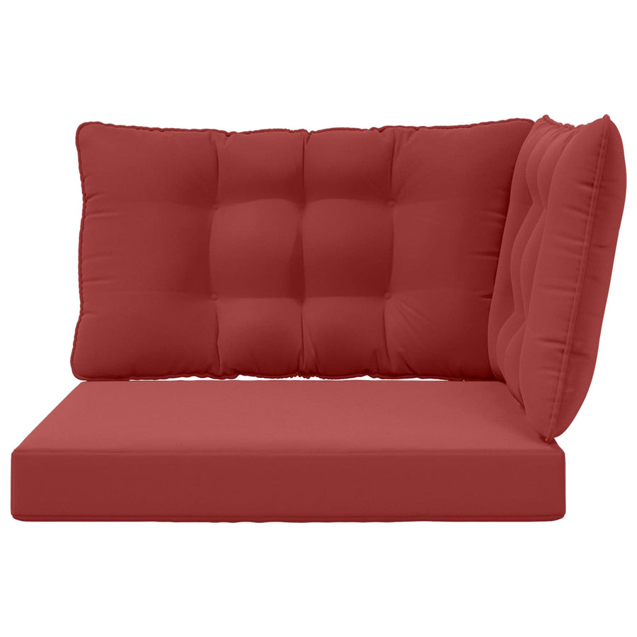 Buiten bankkussen 3 pcs Wijnrood Polyester