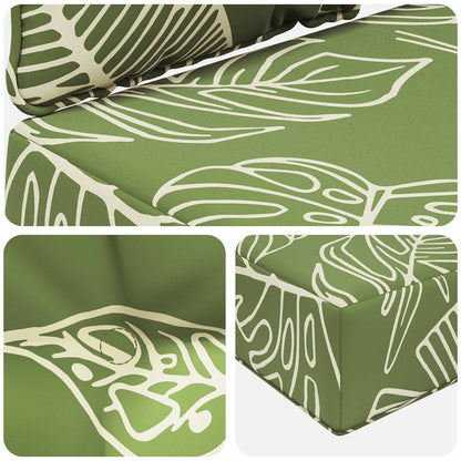 Buiten bankkussen 3 pcs Bladontwerp Polyester