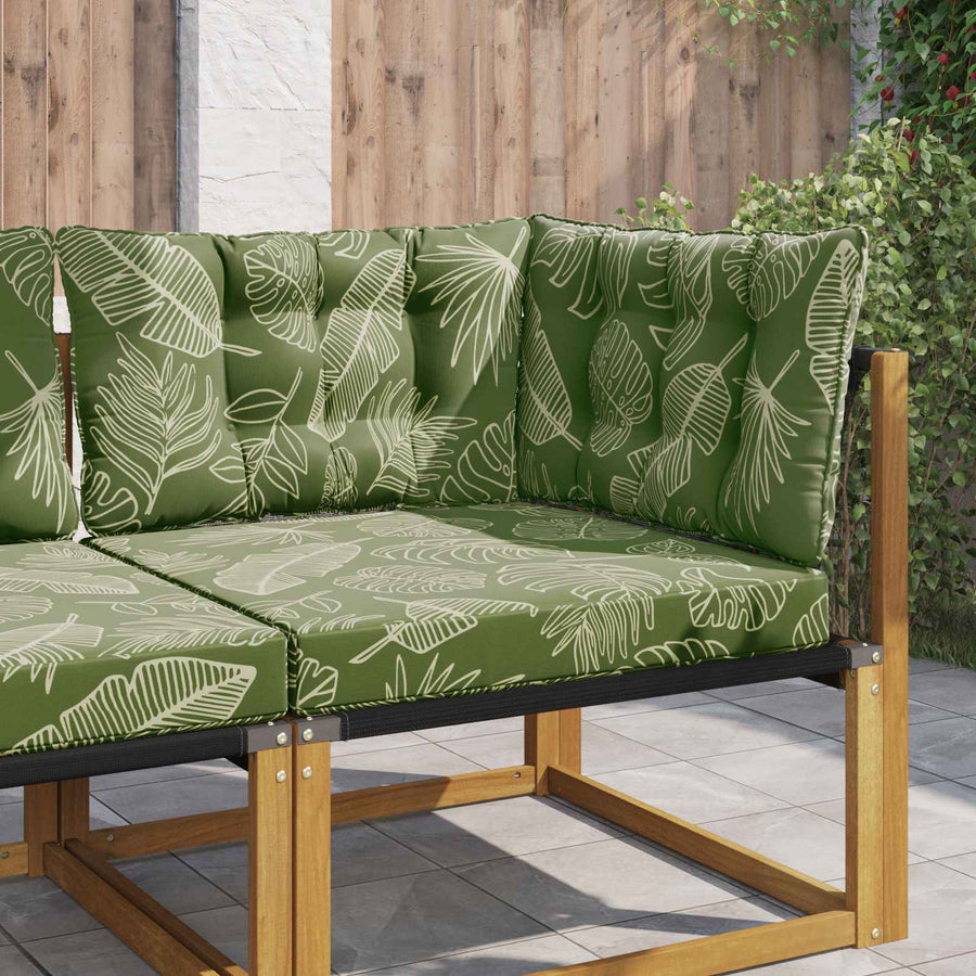 Buiten bankkussen 3 pcs Bladontwerp Polyester