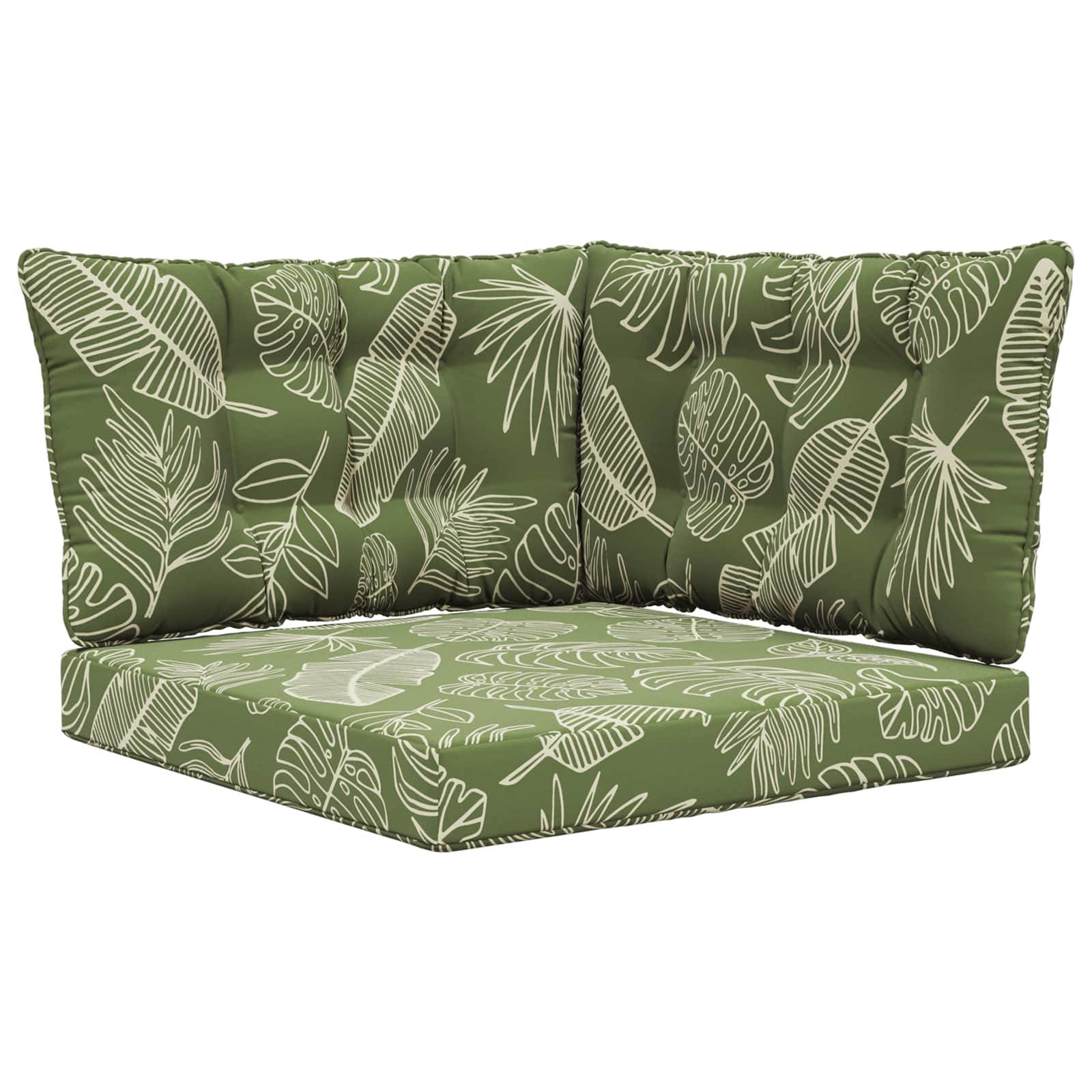 Buiten bankkussen 3 pcs Bladontwerp Polyester