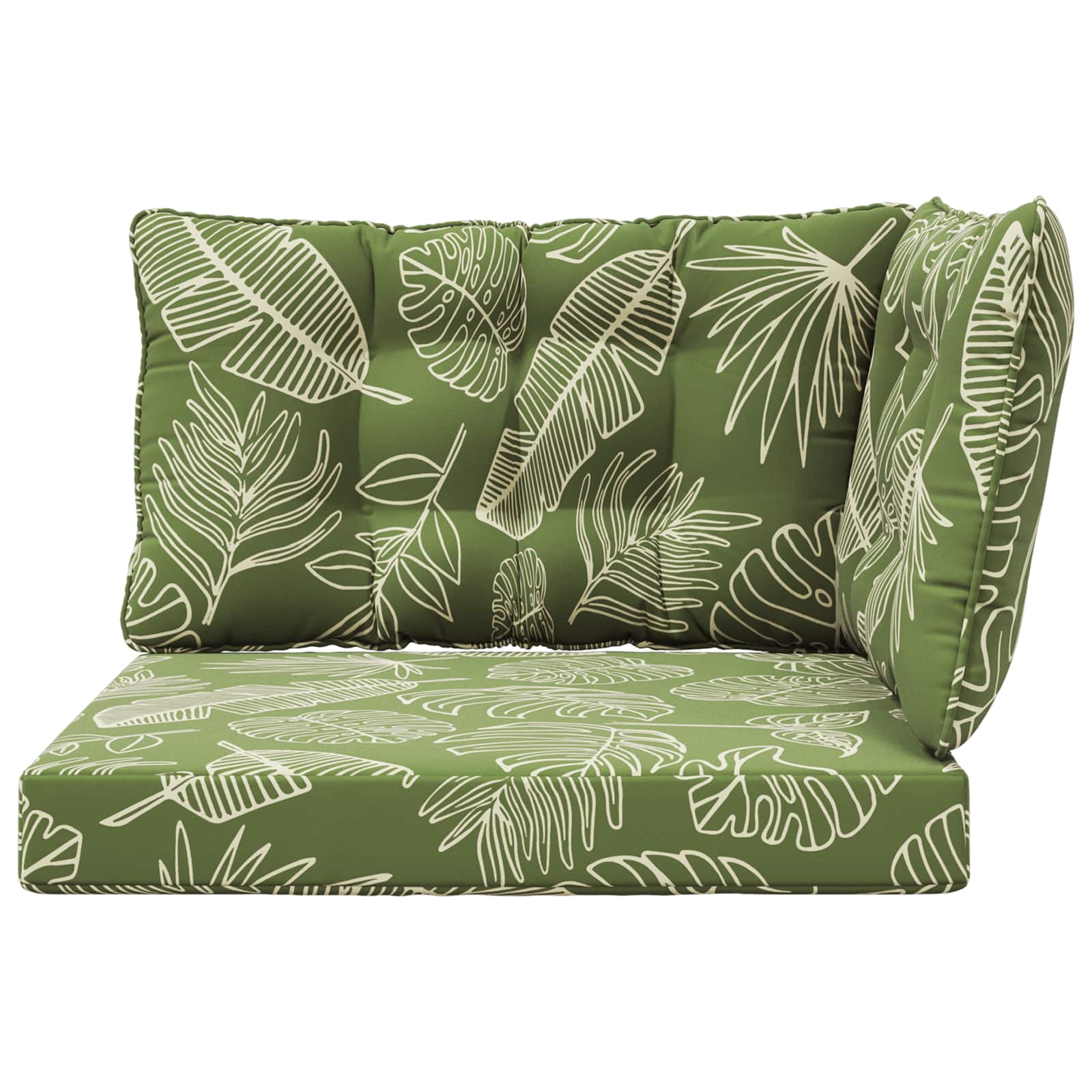 Buiten bankkussen 3 pcs Bladontwerp Polyester