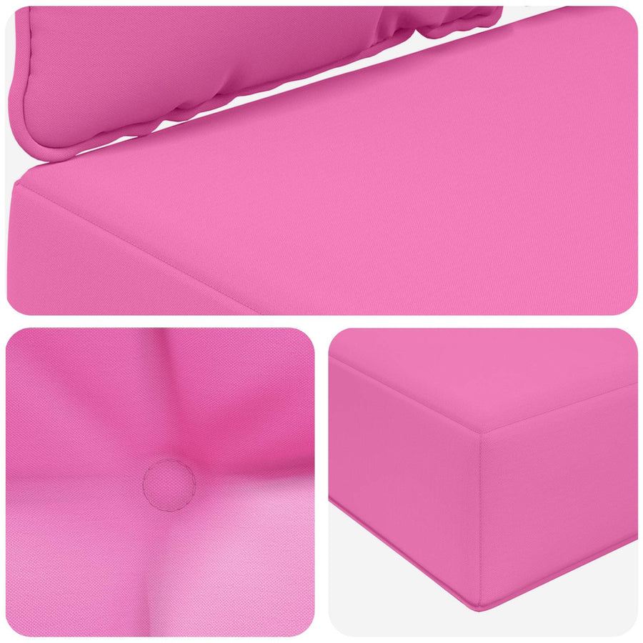 Buiten bankkussen 3 pcs Roze Polyester