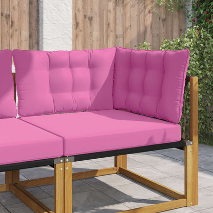 Buiten bankkussen 3 pcs Roze Polyester