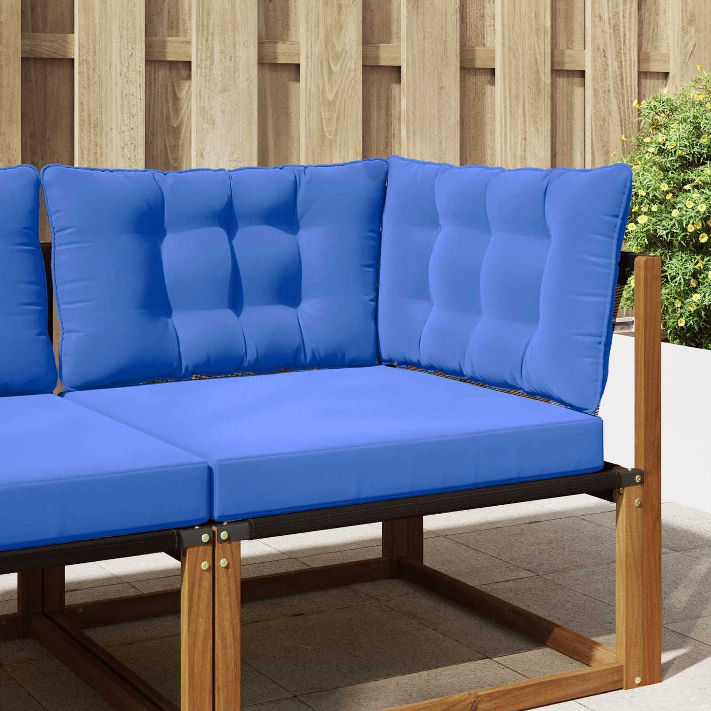 Buiten bankkussen 3 pcs Turquoise Polyester