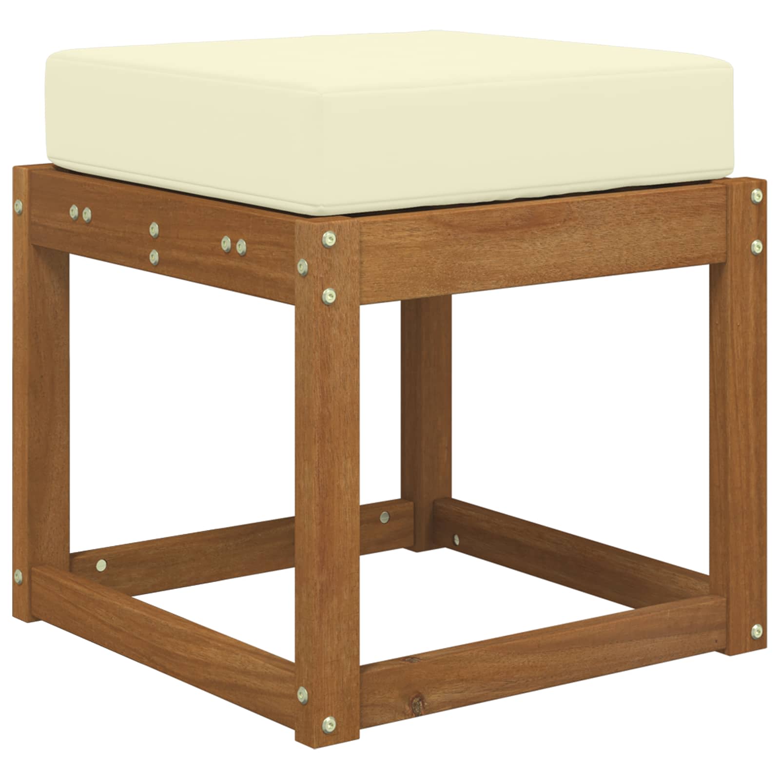 Buiten Zitkussen Crème 40 x 40 x 8 cm 100% Polyester