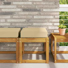 Buiten Zitkussen Beige 40 x 40 x 8 cm 100% Polyester