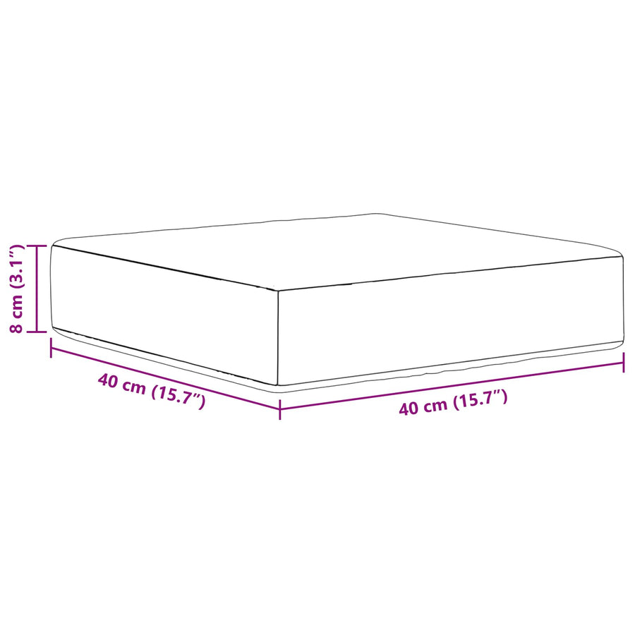Buiten Zitkussen Rood 40 x 40 x 8 cm 100% Polyester