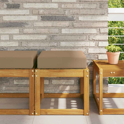 Buiten Zitkussen Taupe 40 x 40 x 8 cm 100% Polyester