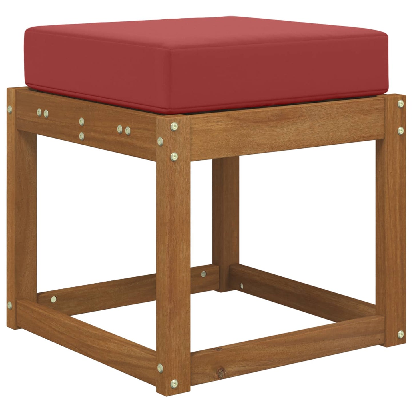 Buiten Zitkussen Wijnrood 40 x 40 x 8 cm 100% Polyester