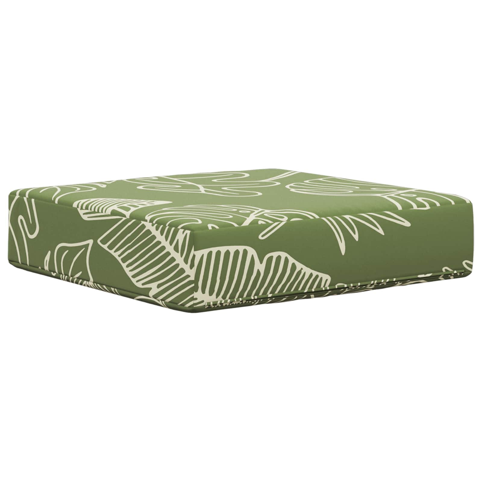 Buiten Zitkussen Groene Bladeren 40 x 40 x 8 cm 100% Polyester