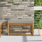 Outdoor Seat Cushion Grey 80 x 40 x 8 cm 100% Polyester